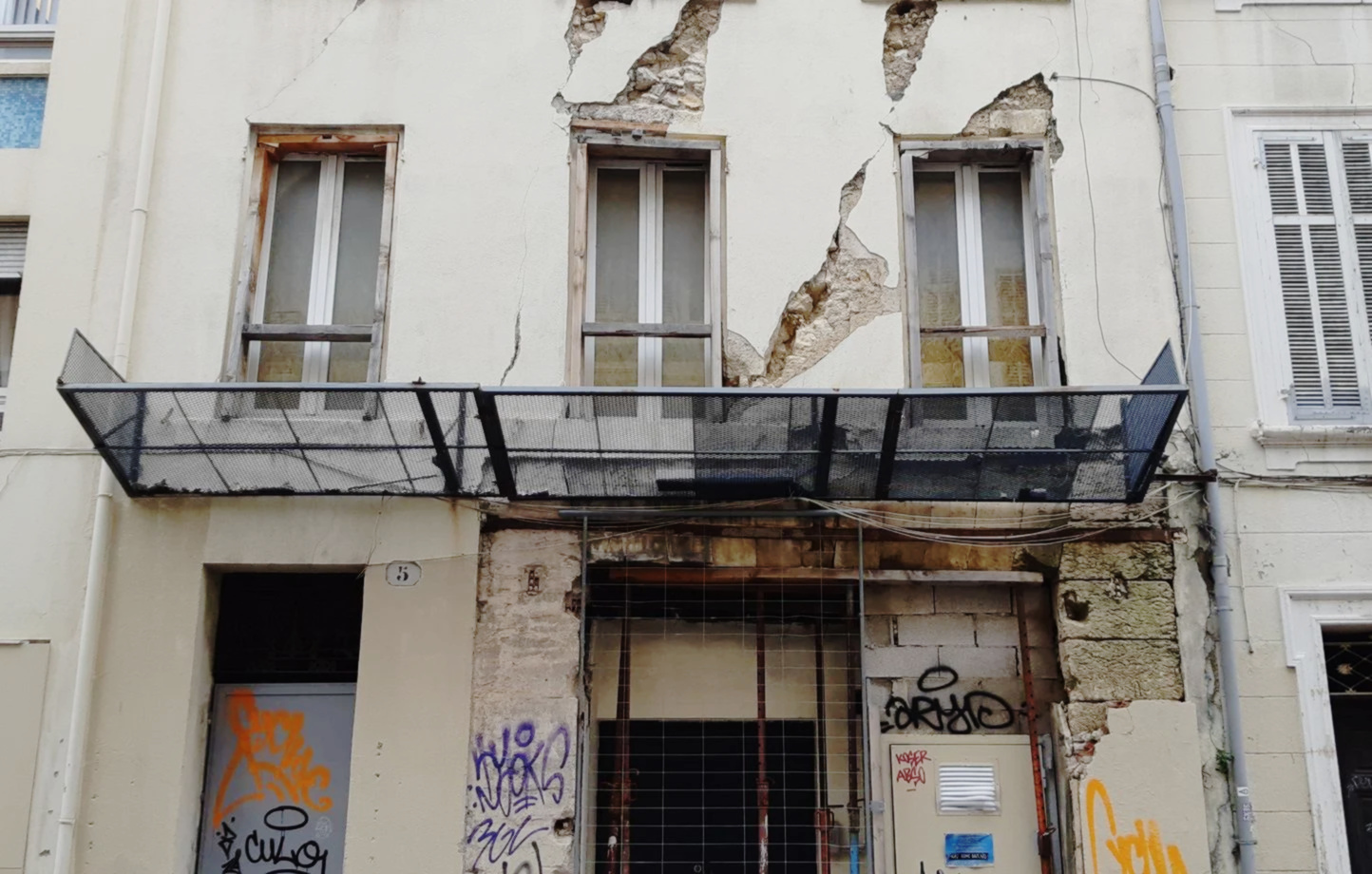 immeuble en mauvais état